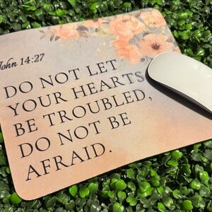 Floral Inspirational Mouse Pad